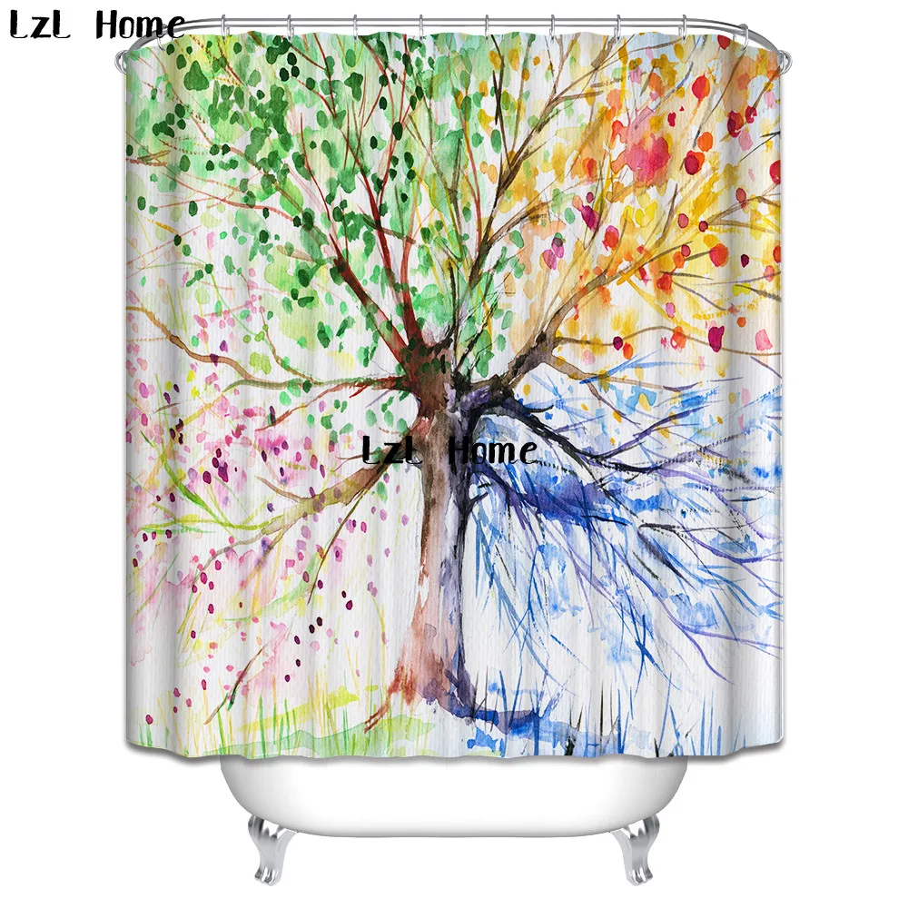 LzL Home Colorful Tree Of Life Shower Curtains Eco-friendly Polyester Fabric Modern Design Print Waterproof Bathroom Curtains
LzL Home Colorful Tree Of Life Shower Curtains Eco-friendly Polyester Fabric Modern Design Print Waterproof Bathroom Curtains