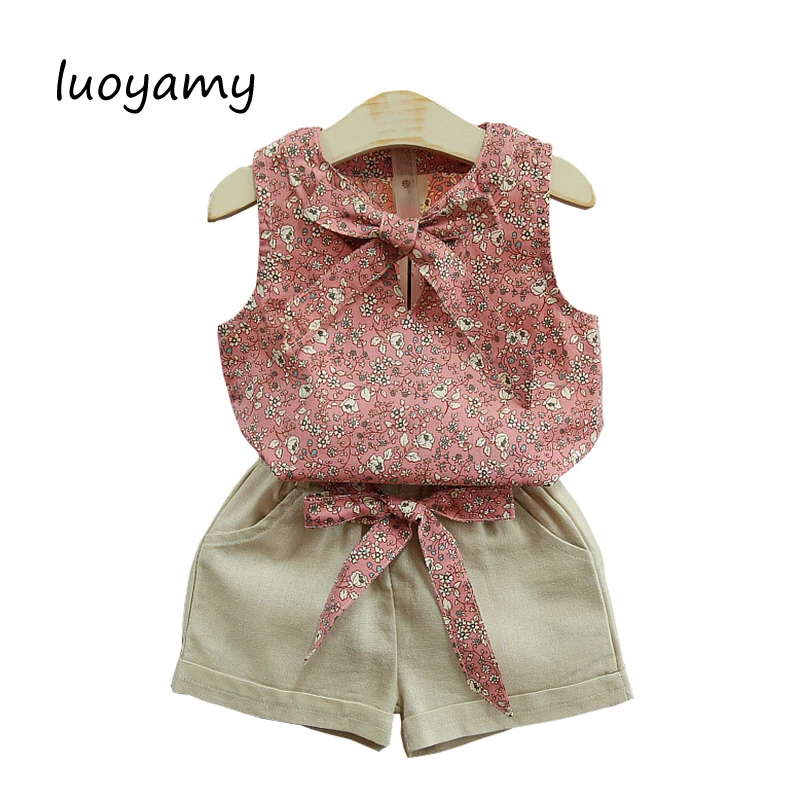 luoyamy 2 3 4 5 6 7 8 Year Girls Clothes Summer Style 2018 New Children Clothing Set Flower Sleeveless Tops Shorts Kids Suits
luoyamy 2 3 4 5 6 7 8 Year Girls Clothes Summer Style 2018 New Children Clothing Set Flower Sleeveless Tops Shorts Kids Suits