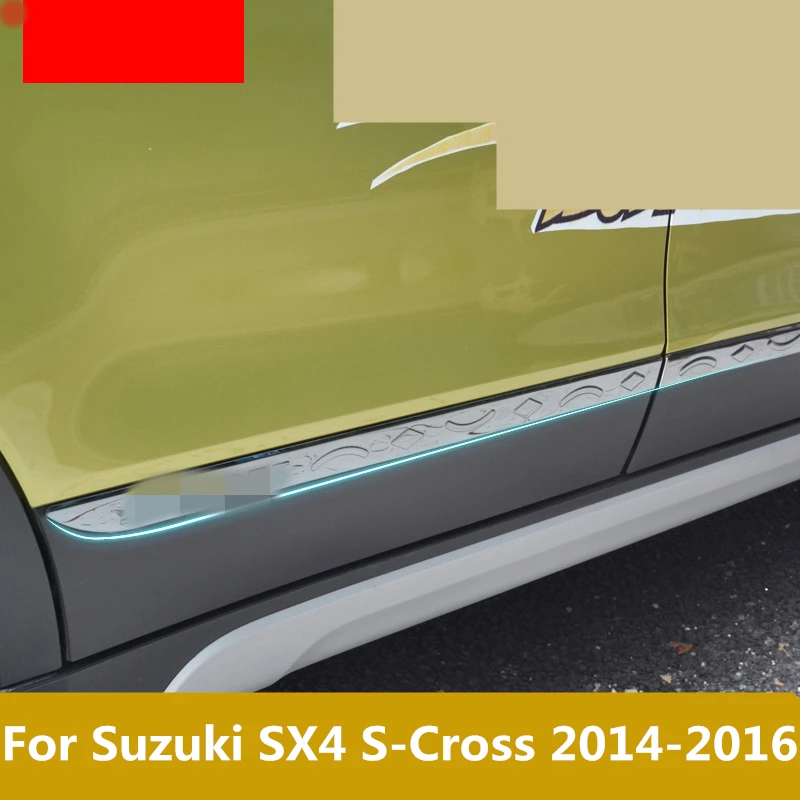 accessories chrome Stainless Steel door side line garnish body molding cover protector trim For Suzuki SX4 S-Cross 2014-2016
accessories chrome Stainless Steel door side line garnish body molding cover protector trim For Suzuki SX4 S-Cross 2014-2016