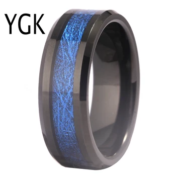 Men Rings Trendy Fashion Jewelry Gifts Black Tungsten Blue Meteorite Wedding Band Ring For Women Luxury Engagement Party Ring
Men Rings Trendy Fashion Jewelry Gifts Black Tungsten Blue Meteorite Wedding Band Ring For Women Luxury Engagement Party Ring