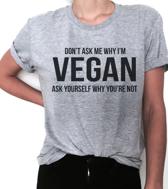Sugarbaby Don't Ask Me Why I'm Vegan ask Yourse lf Why you're not Tees Funny Humor Vegan vegetarian veganism hipster Cute Tops
Sugarbaby Don't Ask Me Why I'm Vegan ask Yourse lf Why you're not Tees Funny Humor Vegan vegetarian veganism hipster Cute Tops