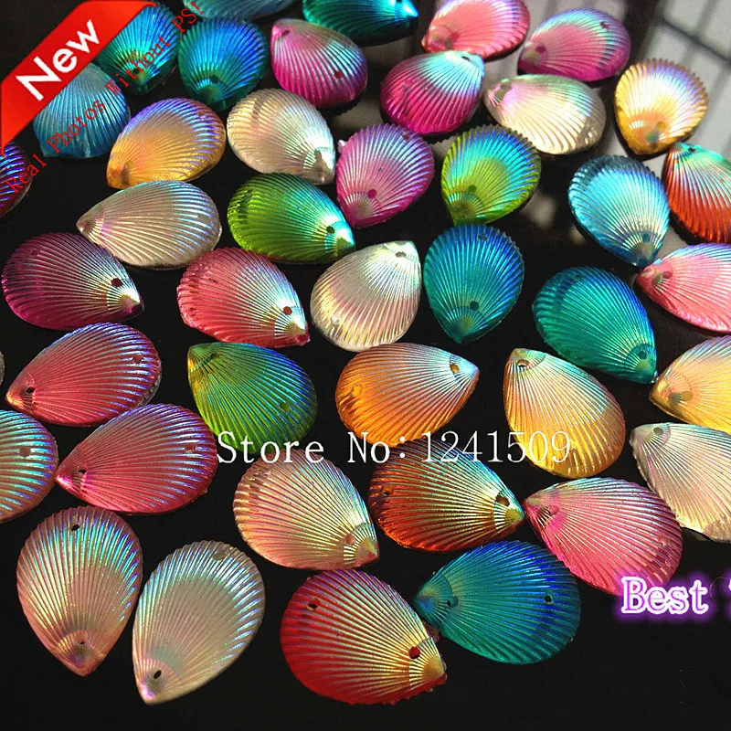 DIY New 200Pcs 13x18mm Random Multicolor mix Color AB Drops of water Shells Resin Rhinestone Sewing Handmade Clothes Accessories
DIY New 200Pcs 13x18mm Random Multicolor mix Color AB Drops of water Shells Resin Rhinestone Sewing Handmade Clothes Accessories