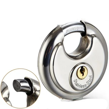 60mm/70mm/80mm90mm Disc Padlock with key stainless steel round lock anti-theft doorlock Furniture Hardware Accessories
60mm/70mm/80mm90mm Disc Padlock with key stainless steel round lock anti-theft doorlock Furniture Hardware Accessories