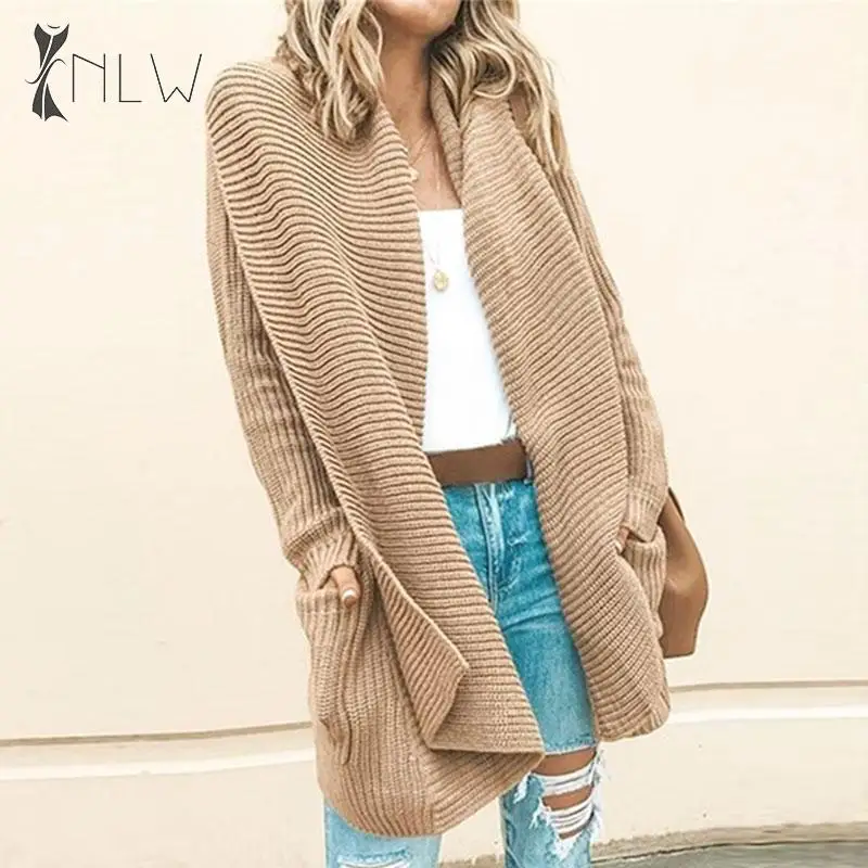 NLW Khaki Knitted Long Cardigans Women 2019 Autumn Winter Sweater Cardigan Casual Pocket Streetwear Cardigans
NLW Khaki Knitted Long Cardigans Women 2019 Autumn Winter Sweater Cardigan Casual Pocket Streetwear Cardigans