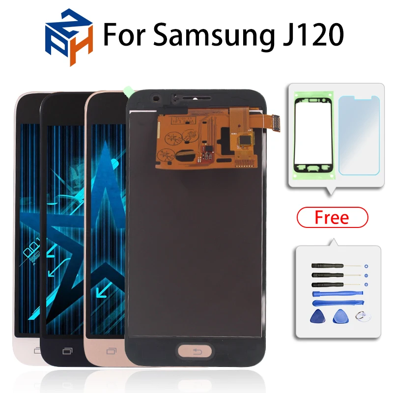 SM J120F/DS отрегулировать ЖК дисплей Дисплей для Samsung Galaxy J120 J1 2016 J120M/DS Экран сенсорный