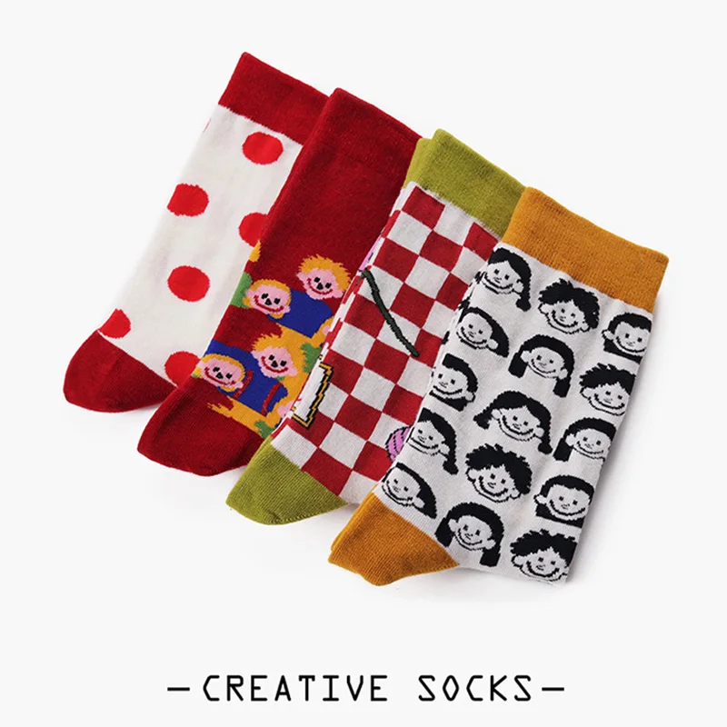 SP&CITY 4 Pairs/Set Plaid Patterned Colored Happy Women Socks Creative Funny Cotton Skateboard Socks Comfortable Cheap Art Socks
SP&CITY 4 Pairs/Set Plaid Patterned Colored Happy Women Socks Creative Funny Cotton Skateboard Socks Comfortable Cheap Art Socks