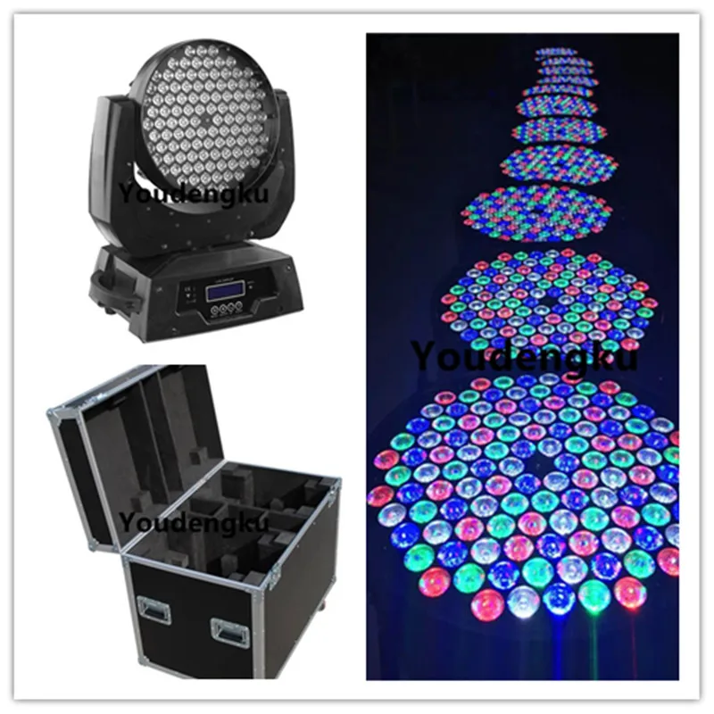 

2 pieces with case Promotion 108x3 w rgbw led Moving Head black Light Wash moving light led