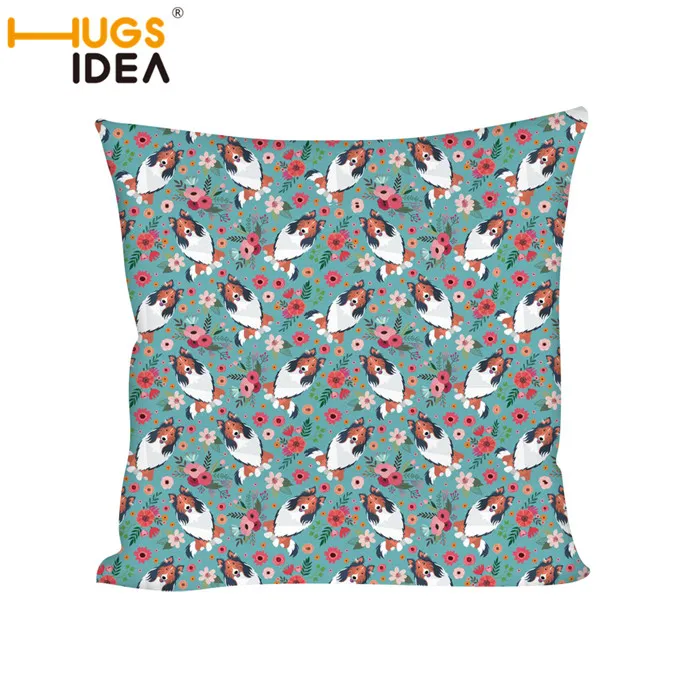 HUGSIDEA Brittany Dog Printed Home Sofa Pillowcase Rough Collie Flowers Decorative Cushion Cover Car Backing Block Cover 50*50cm
HUGSIDEA Brittany Dog Printed Home Sofa Pillowcase Rough Collie Flowers Decorative Cushion Cover Car Backing Block Cover 50*50cm