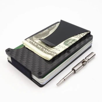 Men Business ID Card Holder with Cash Clip Credit Card Case Carbon Fiber Metal Mini RFID Wallet Travel Porte Carte Cardholder
Men Business ID Card Holder with Cash Clip Credit Card Case Carbon Fiber Metal Mini RFID Wallet Travel Porte Carte Cardholder