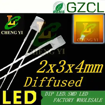 Yellow indicator 3mm led diode 2x3x4mm light diode 585-595nm milky diffused DIP LED 2.0-2.5V(Aliexpress factory)
Yellow indicator 3mm led diode 2x3x4mm light diode 585-595nm milky diffused DIP LED 2.0-2.5V(Aliexpress factory)