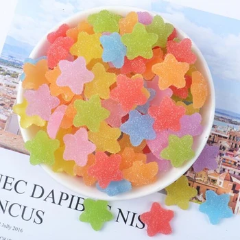 Tanduzi 100PCS Miniature Resin Candy Simulation Soft Candy Star Flatback Cabochon Deco Parts Art DIY Hair Clip Decoration
Tanduzi 100PCS Miniature Resin Candy Simulation Soft Candy Star Flatback Cabochon Deco Parts Art DIY Hair Clip Decoration