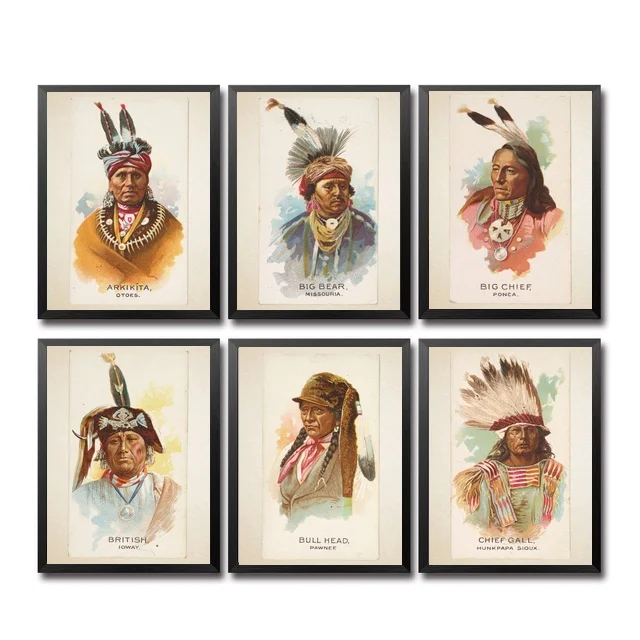 American Indian Chiefs Art Canvas Posters and Prints Minimalist Painting Decorative Picture for Living Room Modern Home Decor
American Indian Chiefs Art Canvas Posters and Prints Minimalist Painting Decorative Picture for Living Room Modern Home Decor
