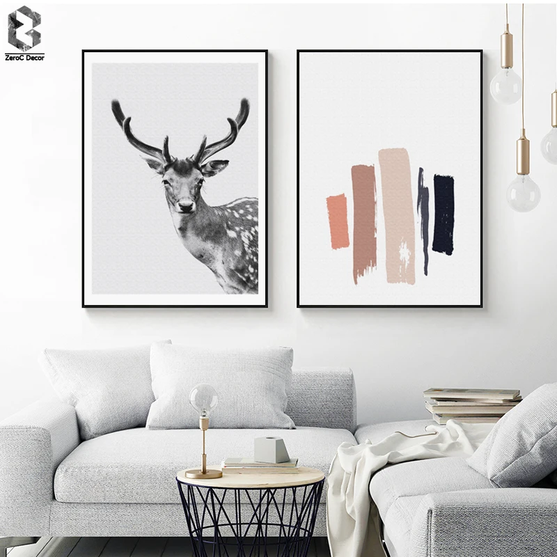 Nordic Canvas Posters And Prints Wall Art Black White Deer Painting Wall Pictures for Home Decoration, Minimalist Wall Decor
Nordic Canvas Posters And Prints Wall Art Black White Deer Painting Wall Pictures for Home Decoration, Minimalist Wall Decor