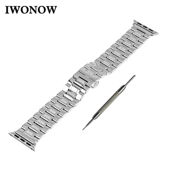 

Stainless Steel Watchband for 38mm 42mm iWatch Apple Watch / Sport / Edittion Band Wrist Strap Bracelet + Adapters + Tool