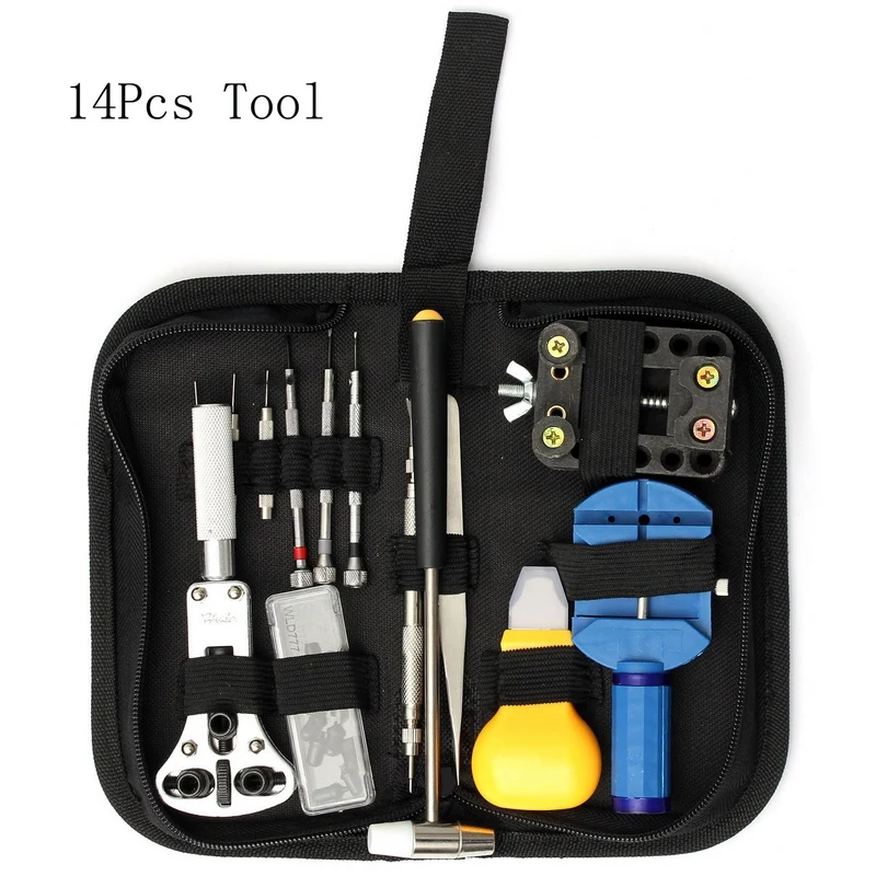 14Pcs Watch Repair Tools Spring Bar Watch Repair Parts Opener Remover Screwdriver Set Clock Watch Repair Tool Kit Hand Tool Set
14Pcs Watch Repair Tools Spring Bar Watch Repair Parts Opener Remover Screwdriver Set Clock Watch Repair Tool Kit Hand Tool Set