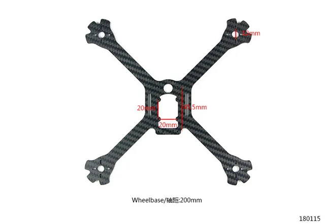 200mm Carbon Fiber Bottom Plate for LDARC Kingkong 200GT FPV Racing Drone RC Quadcopter Racer
200mm Carbon Fiber Bottom Plate for LDARC Kingkong 200GT FPV Racing Drone RC Quadcopter Racer