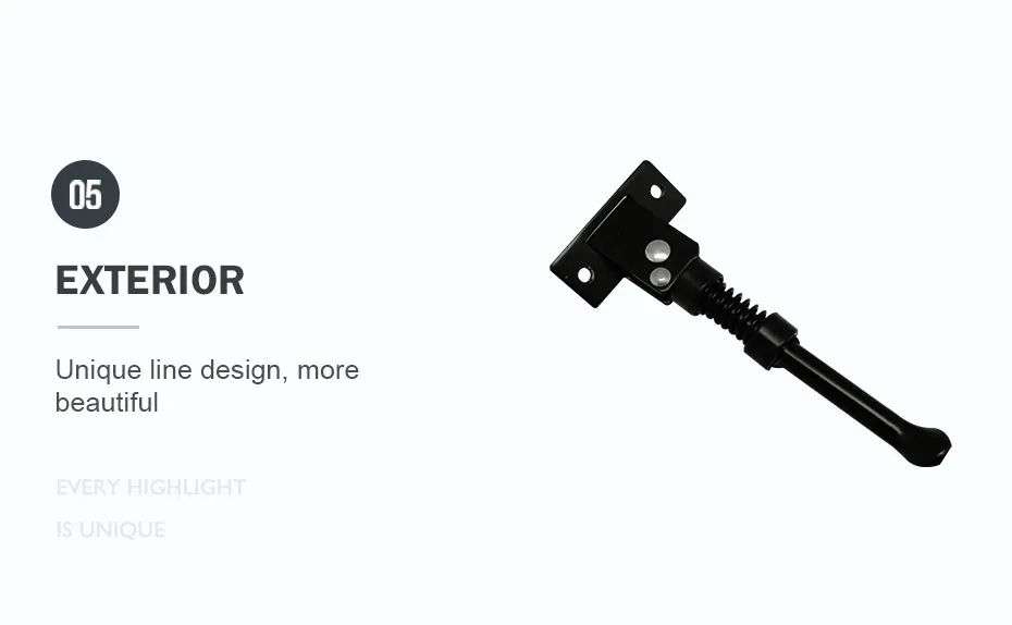 Top JS Aluminum Alloy Black Scooter Side Support E Scooter Kickstand Parking Stand For 10 Inch Electric Scooter Patinete Eletrico 8