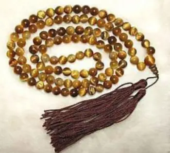 J0035 Tibetan 108 Tiger Eye Prayer Buddha Bead Necklace 8mm 
J0035 Tibetan 108 Tiger Eye Prayer Buddha Bead Necklace 8mm