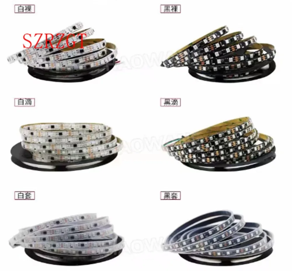 DC12V WS2811 5050 SMD RGB Strip Addressable 30/60leds/m Led Pixels External 1 ic control 3 Leds 5m/roll waterproof IP67/IP30 | Лампы и