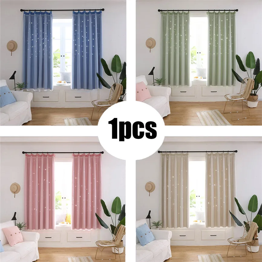 1pc Window blackout Curtain Starry Sky Sheer Curtain Tulle Drapes Treatment Voile Drape Valance Double-deck Curtains Dec#2
1pc Window blackout Curtain Starry Sky Sheer Curtain Tulle Drapes Treatment Voile Drape Valance Double-deck Curtains Dec#2