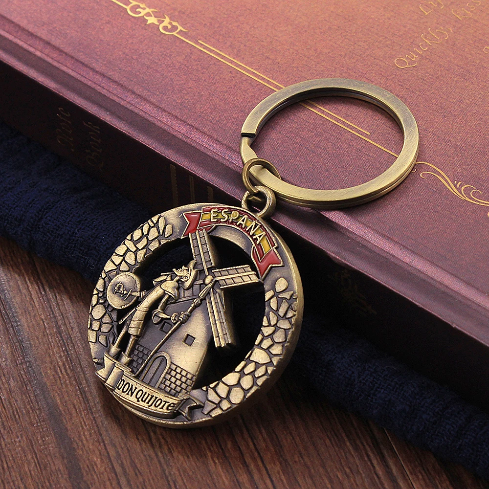 Vicney Newest Spain DON QUIJOTE Key chain Fashion Retro Keychain For Men ESPANA Antique Bronze Key Chain Ring Gift For Boyfriend
Vicney Newest Spain DON QUIJOTE Key chain Fashion Retro Keychain For Men ESPANA Antique Bronze Key Chain Ring Gift For Boyfriend