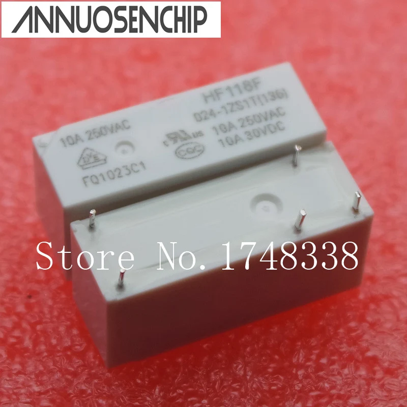 NEW ORIGINAL HF118F-024-1ZS1 JQX-118F-024-1ZS1 5-PIN 10A 10pcs HF-118F-024 HF118F 24V
NEW ORIGINAL HF118F-024-1ZS1 JQX-118F-024-1ZS1 5-PIN 10A 10pcs HF-118F-024 HF118F 24V