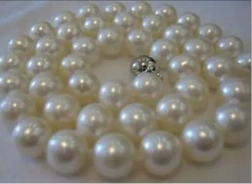 

FREE SHIPPING HOT sell new Style >>>>CHARMING AAA+10-11MM SOUTH SEA WHITE PEARL NECKLACE 18 INCH