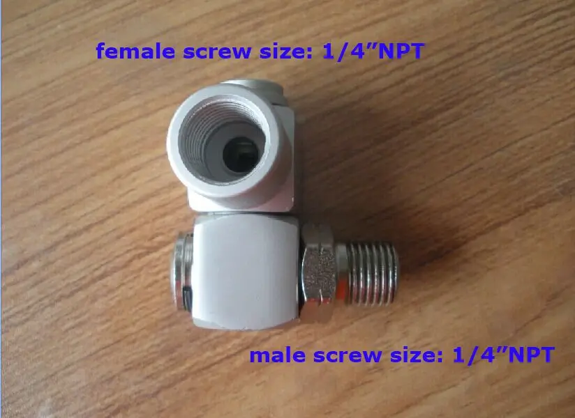 1/4" NPT swivel connector adaptor fitting for air tools like die grinder, wrench,saw, cut-off , air drill fittings
1/4" NPT swivel connector adaptor fitting for air tools like die grinder, wrench,saw, cut-off , air drill fittings