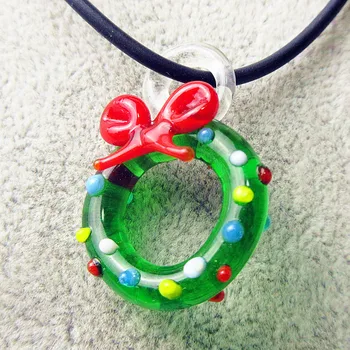 6pcs Custom wholesale Hand made lampwork Murano Glass Christmas wreath pendant ornaments miniature cute DIY Necklace accessories
6pcs Custom wholesale Hand made lampwork Murano Glass Christmas wreath pendant ornaments miniature cute DIY Necklace accessories