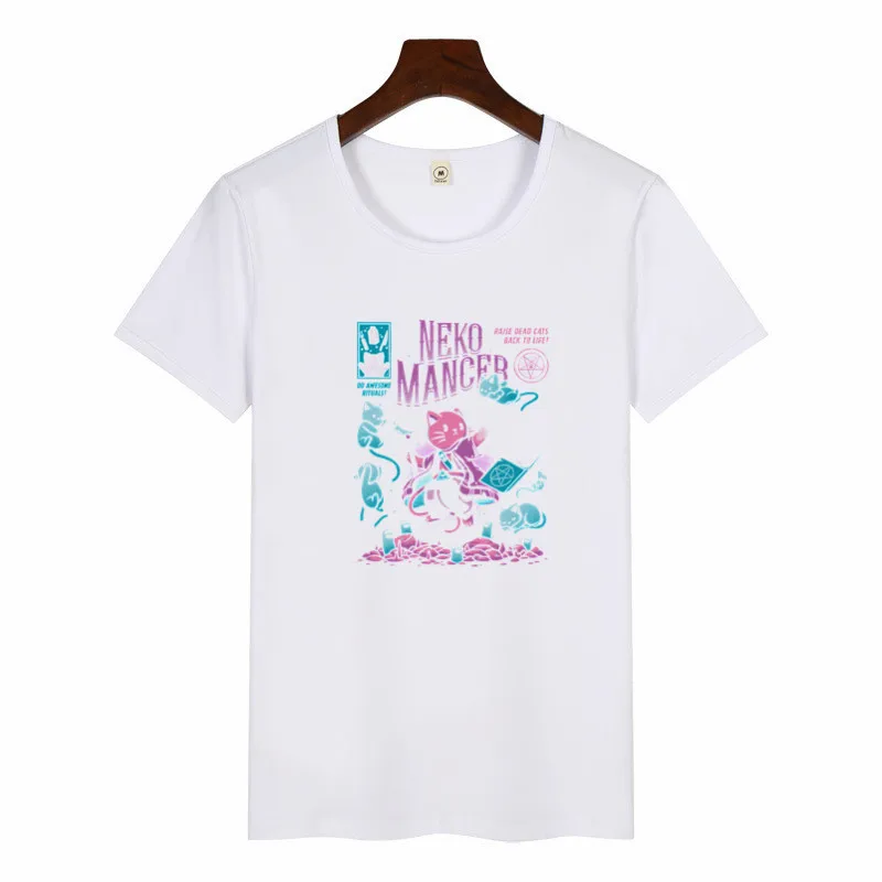 Women's Neko Mancer Funny Print T-Shirt Unisex Cute Kawaii Aesthetic Cat Top Tee Tshirt Satantic Gothic Clothing Harajuku Shirt
Women's Neko Mancer Funny Print T-Shirt Unisex Cute Kawaii Aesthetic Cat Top Tee Tshirt Satantic Gothic Clothing Harajuku Shirt