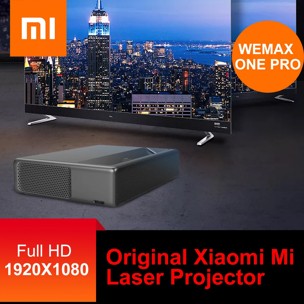 Original Xiaomi Mi Laser Projector WEMAX ONE ALPD Laser Projector Home Theater 5000 Lumens 150 Inch Full HD Voice Control
Original Xiaomi Mi Laser Projector WEMAX ONE ALPD Laser Projector Home Theater 5000 Lumens 150 Inch Full HD Voice Control