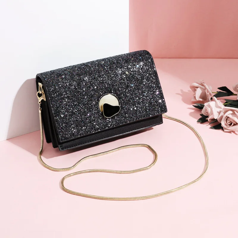 New Luxury Girls Handbag Women Bag Designer Lady PU Leather Mini Hand Bag Party Purse Chain Sequined Bags Crossbody Shoulder Bag
New Luxury Girls Handbag Women Bag Designer Lady PU Leather Mini Hand Bag Party Purse Chain Sequined Bags Crossbody Shoulder Bag
