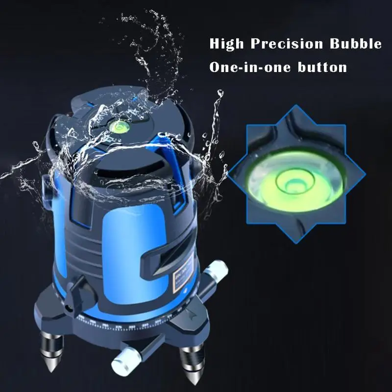 2 Line 3D Level Self-leveling 360 Rotary Horizontal Vertical Infrared Green Laser Level Meter Self-leveling Instruments
2 Line 3D Level Self-leveling 360 Rotary Horizontal Vertical Infrared Green Laser Level Meter Self-leveling Instruments