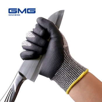 Gloves Work GMG Grey Anti Cut HPPE Shell Black Nitrile Foam Coating Safety Work Gloves Cut Resistant Gloves
Gloves Work GMG Grey Anti Cut HPPE Shell Black Nitrile Foam Coating Safety Work Gloves Cut Resistant Gloves