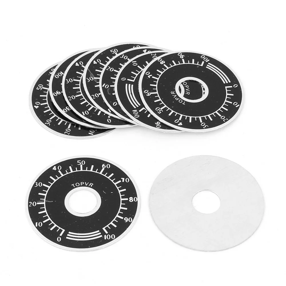 10Pcs Rheostat Variable Transformer Potentiometer 0-100 Control Dial Face Plate Accessories
10Pcs Rheostat Variable Transformer Potentiometer 0-100 Control Dial Face Plate Accessories