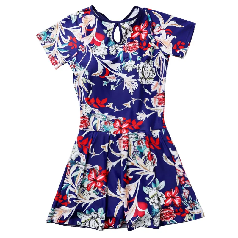 Vintage One Piece Swimwear Beach Plus Size Swim Dress 2019 New Women Halter Swimsuits Female Short Sleeve Swimming Suits
Vintage One Piece Swimwear Beach Plus Size Swim Dress 2019 New Women Halter Swimsuits Female Short Sleeve Swimming Suits