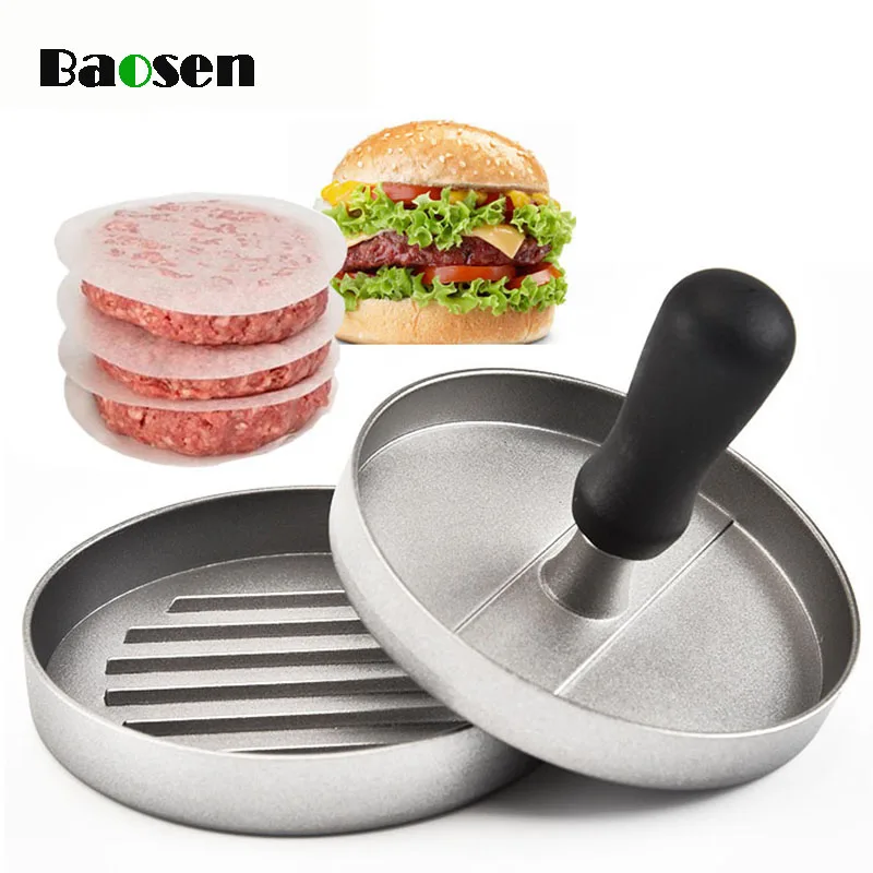Bigwinner 1Set Round Shape Hamburger Press 12cm Aluminum Alloy Hamburger Beef Meat Grill Burger Press Patty Maker Meat Tool
Bigwinner 1Set Round Shape Hamburger Press 12cm Aluminum Alloy Hamburger Beef Meat Grill Burger Press Patty Maker Meat Tool