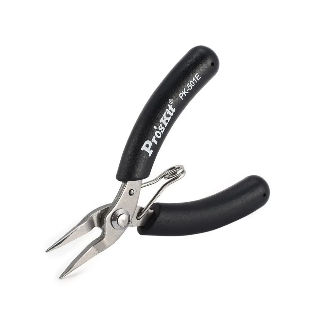 Proskit PK-501E Needle Long Nose Nipper Pliers Copper Cable Wire Repair Tool Needle-nose Sharp Nose Pliers Clamp Snip Nipper Hot
Proskit PK-501E Needle Long Nose Nipper Pliers Copper Cable Wire Repair Tool Needle-nose Sharp Nose Pliers Clamp Snip Nipper Hot