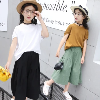 Girls Sets Clothes Kids Fashion Tops Soild Pants Two Piece Set Children Summer Suit Girls Outfits 7 8 9 10 11 12 13 14 Years
Girls Sets Clothes Kids Fashion Tops Soild Pants Two Piece Set Children Summer Suit Girls Outfits 7 8 9 10 11 12 13 14 Years