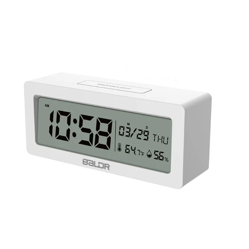 LED Alarm Clock Electronic Digital Thermometer Hygrometer Week Calendar Snooze Time Clock Temperature Humidity Monitor Clock
LED Alarm Clock Electronic Digital Thermometer Hygrometer Week Calendar Snooze Time Clock Temperature Humidity Monitor Clock