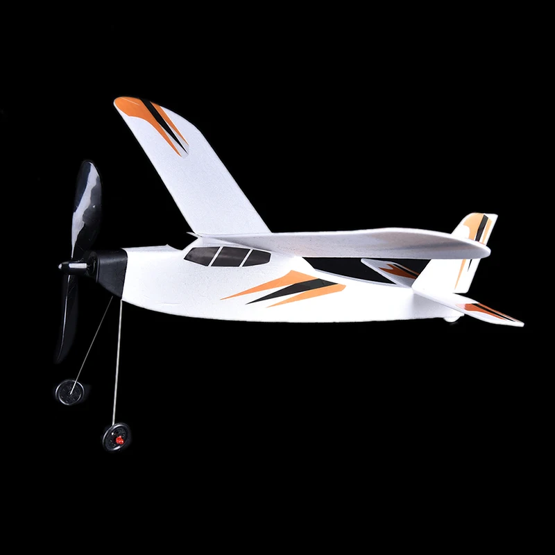 Rubber Band Elastic Powered Aircraft Glider Flying Plane Airplane DIY Kids Hq