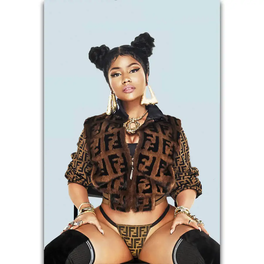 

S174 Album Cover Chun-Li Nicki Minaj Rapper Star Music Wall Art Painting Print On Silk Canvas Poster Home Decoration