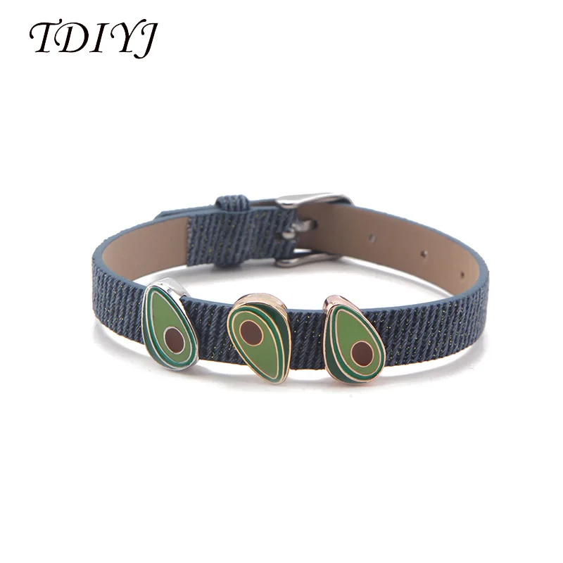 TDIYJ Keeper Summer Fruit Light Blue Denim Bracelet Avocado Personalized DIY Slide Charms 1Set
TDIYJ Keeper Summer Fruit Light Blue Denim Bracelet Avocado Personalized DIY Slide Charms 1Set