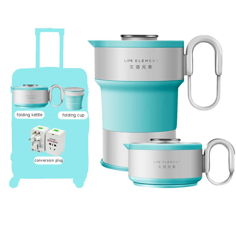 Electric Water Kettle Compressed Folding Kettle Compression Travel Kettle Portable Insulation Kettle Auto Power-off Protection
Electric Water Kettle Compressed Folding Kettle Compression Travel Kettle Portable Insulation Kettle Auto Power-off Protection