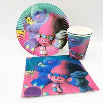 40p/set Trolls Birthday Party Supplies Plates Cup Napkin Tableware Baby Shower Festival Party Favors Decoration
40p/set Trolls Birthday Party Supplies Plates Cup Napkin Tableware Baby Shower Festival Party Favors Decoration