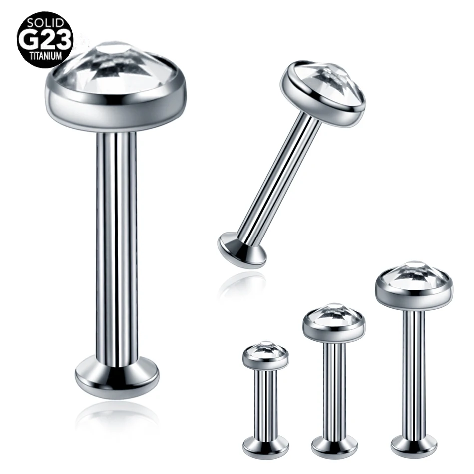 1PC 16G Titanium Tragus Piercing Conch Labret Stud Earrings Internally Threaded CZ Gem Ear Cartilage Piercing Helix Body Jewelry
1PC 16G Titanium Tragus Piercing Conch Labret Stud Earrings Internally Threaded CZ Gem Ear Cartilage Piercing Helix Body Jewelry