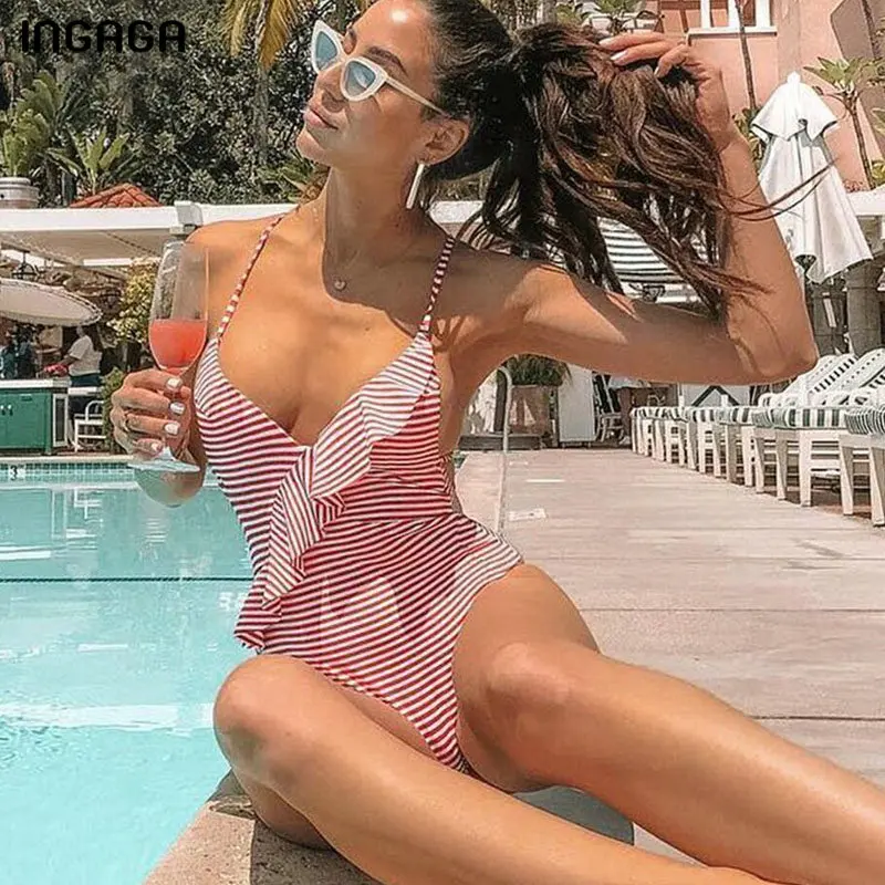 New One Piece Swimsuit Sexy Ruffle Swimwear Women Deep V Swimsuits High Cut Beachwear 2019 Strap Bathing Suits Push Up Swimdress
New One Piece Swimsuit Sexy Ruffle Swimwear Women Deep V Swimsuits High Cut Beachwear 2019 Strap Bathing Suits Push Up Swimdress