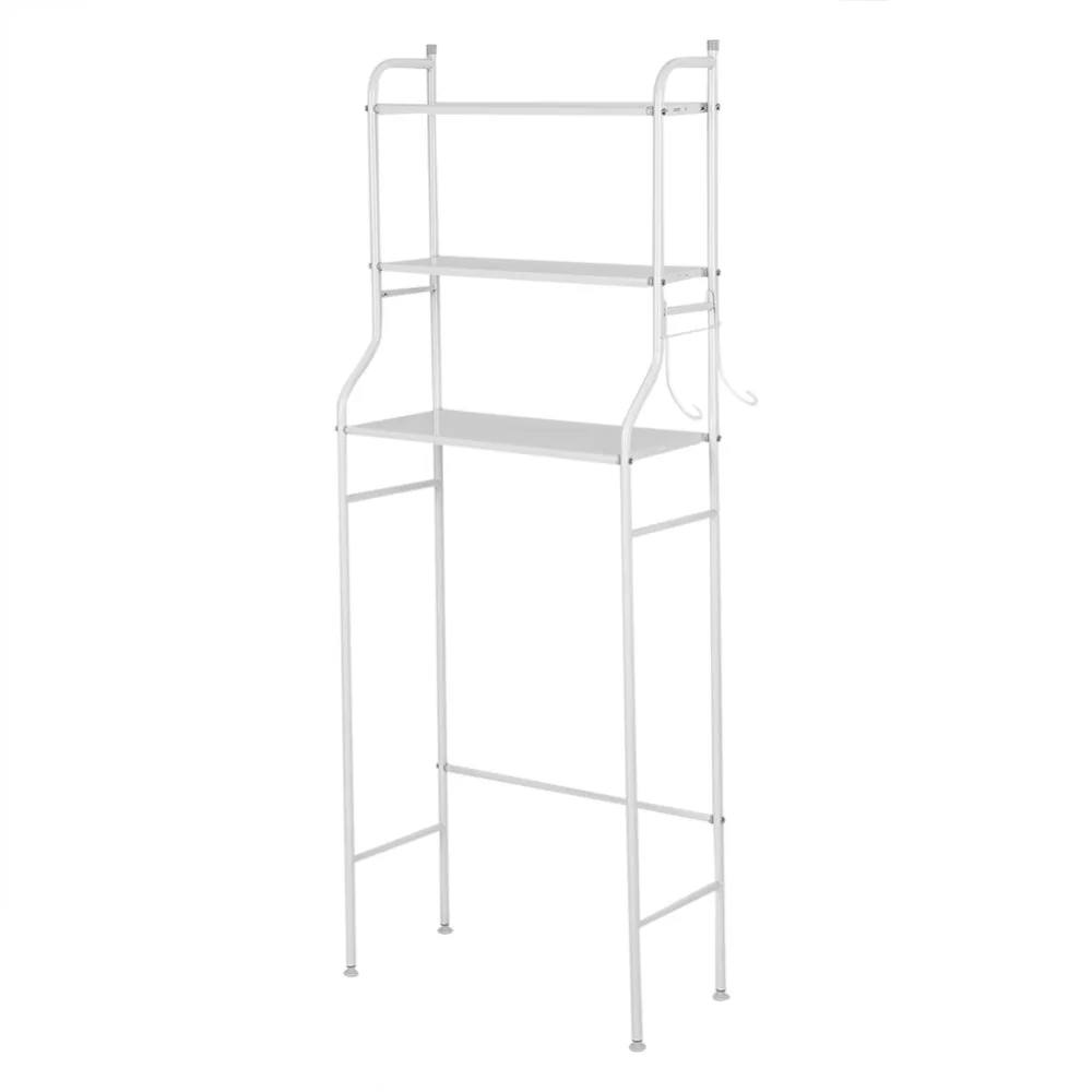 3-Tier Iron Toilet Towel Storage Rack Holder Over Bathroom Shelf Organizer for Store Shampoo/ Towel etc Accessory - White
3-Tier Iron Toilet Towel Storage Rack Holder Over Bathroom Shelf Organizer for Store Shampoo/ Towel etc Accessory - White