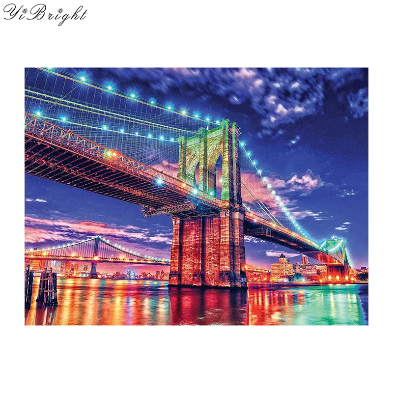 Diamond Painting Cross Stitch Patchwork Rhinestone Mosaic Picture Home Decor Diamond Embroidery Night bridge Scenery
Diamond Painting Cross Stitch Patchwork Rhinestone Mosaic Picture Home Decor Diamond Embroidery Night bridge Scenery