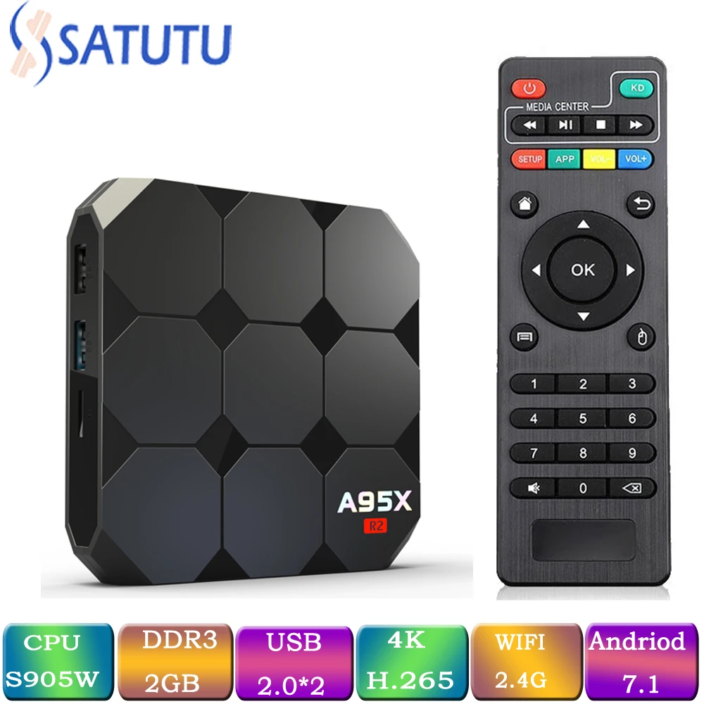 A95X R2 Smart Tv Box Android 7.1 Set Top Boxs 4 K Mi ni Tv Box 2 gb 16 gb Quad Core media player Support IPTV PK X96 MINI HK1 MI
A95X R2 Smart Tv Box Android 7.1 Set Top Boxs 4 K Mi ni Tv Box 2 gb 16 gb Quad Core media player Support IPTV PK X96 MINI HK1 MI